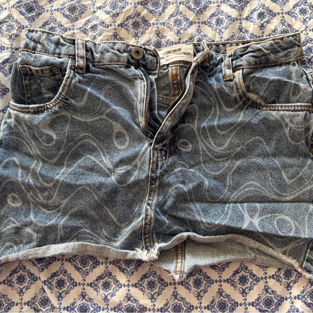 Cotton On Light Blue Denim mini skirt